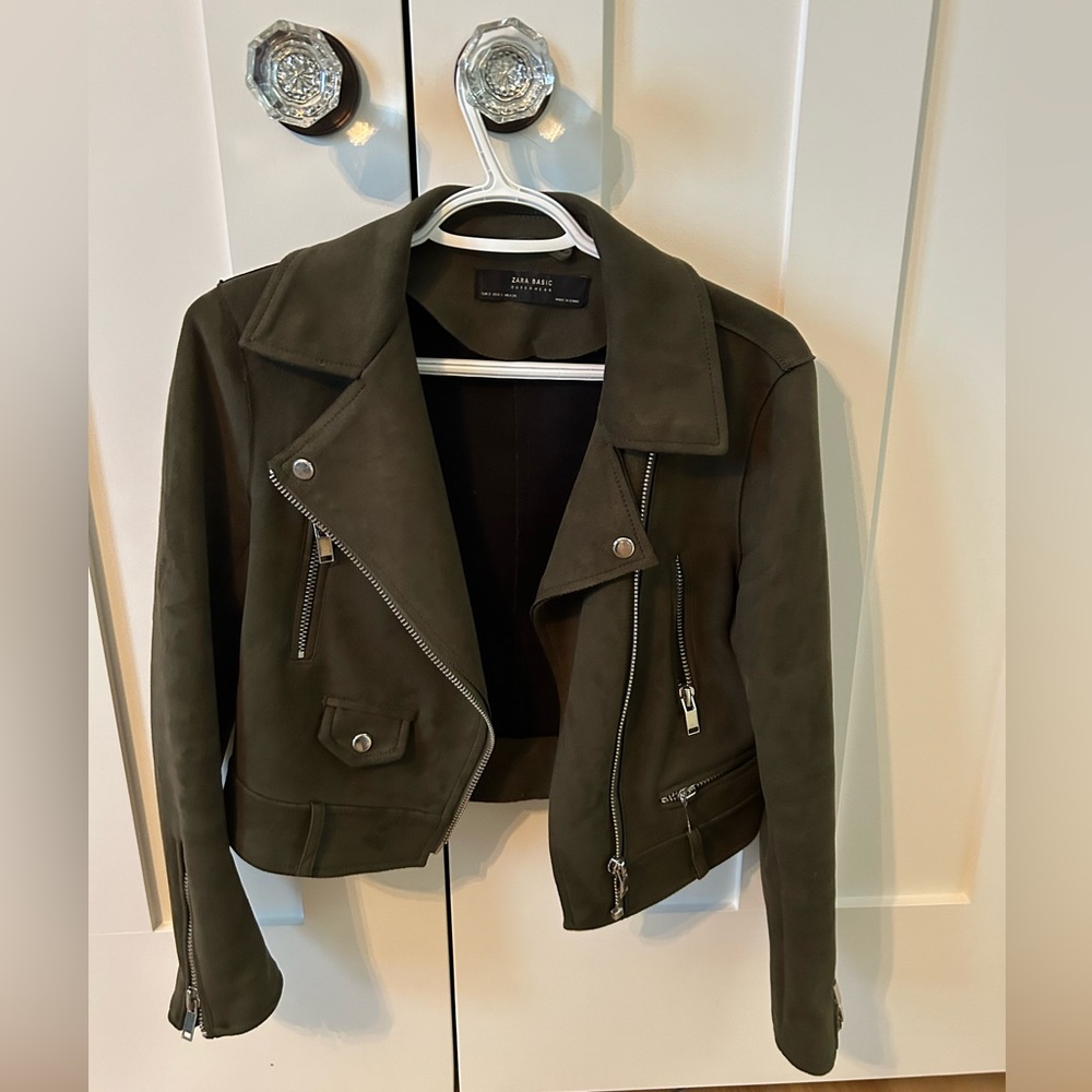 Suede Moto Jacket